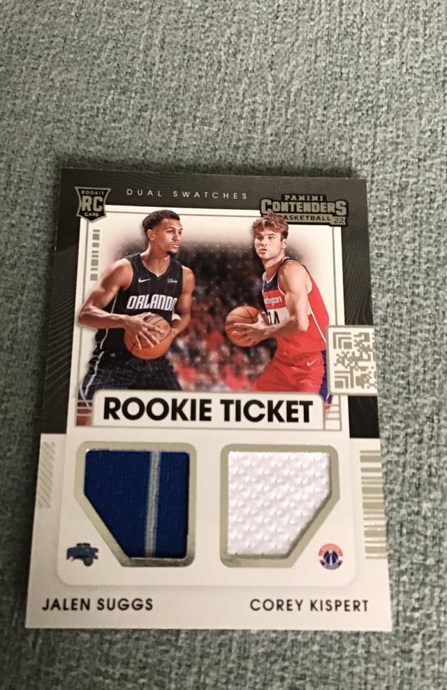 2021-22 Panini Contenders Corey Kispert / Jalen Suggs #RT2-ZAG