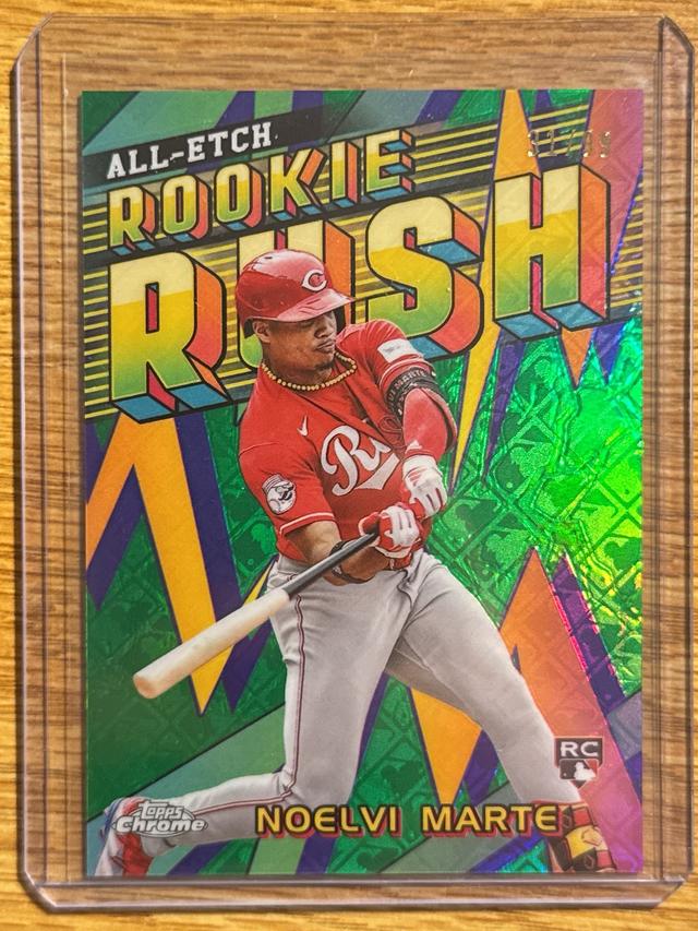 2024 Topps Chrome LogoFractor Noelvi Marte All-Etch Rookie Rush #CERL-3 /99