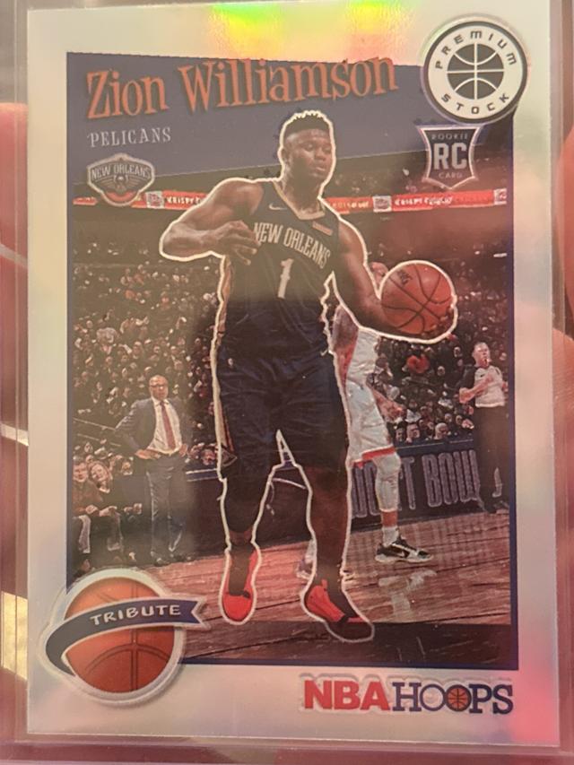 2019-20 Panini Hoops Premium Stock Zion Williamson Base Set #296