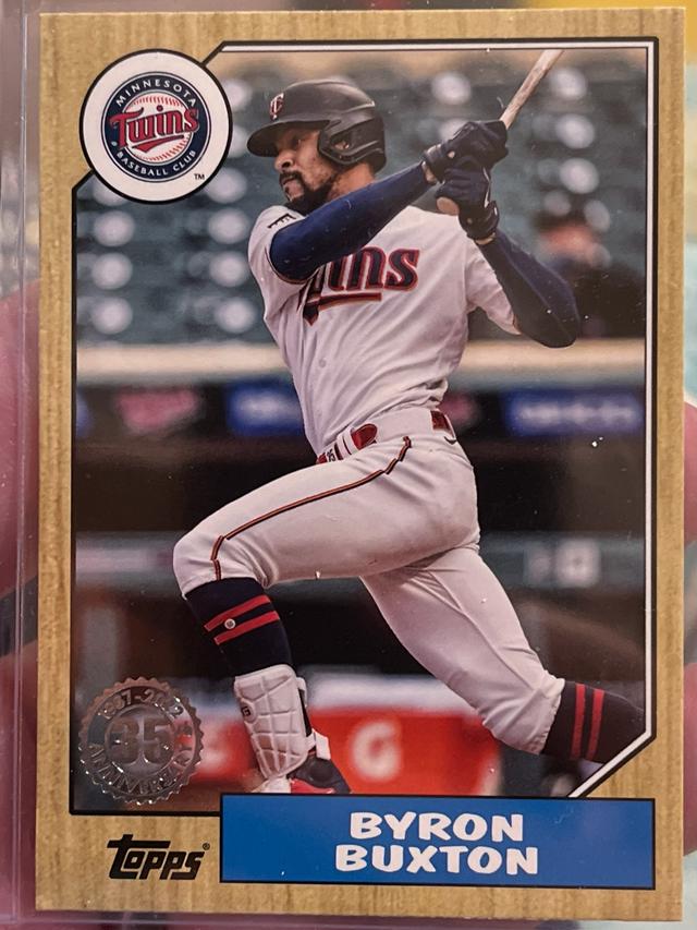 2022 Topps Series 1 Byron Buxton 1987 TOPPS BASEBALL #T87-22