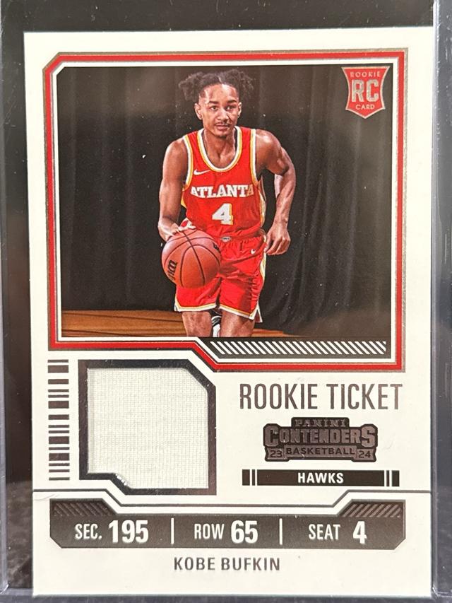 2023-24 Panini Contenders Kobe Bufkin Rookie Ticket Swatches #RTS-BUF