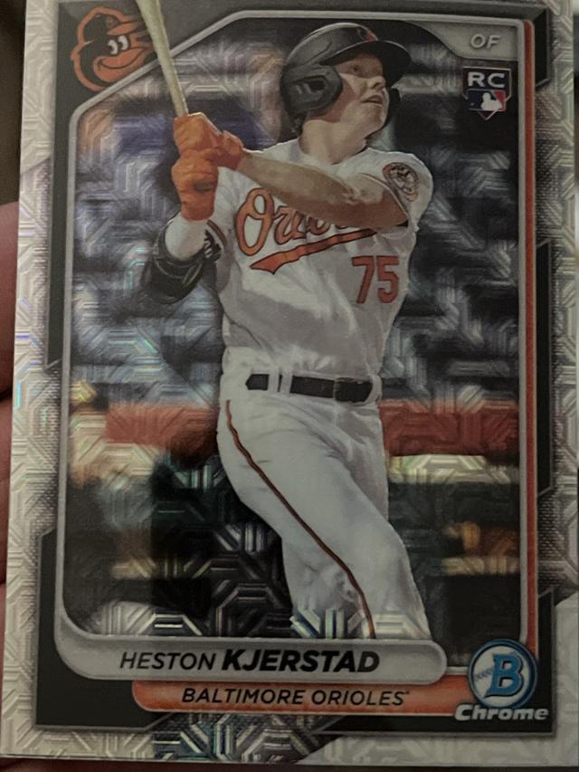 2024 Bowman Mega Box Heston Kjerstad BASE CHROME CARDS #9