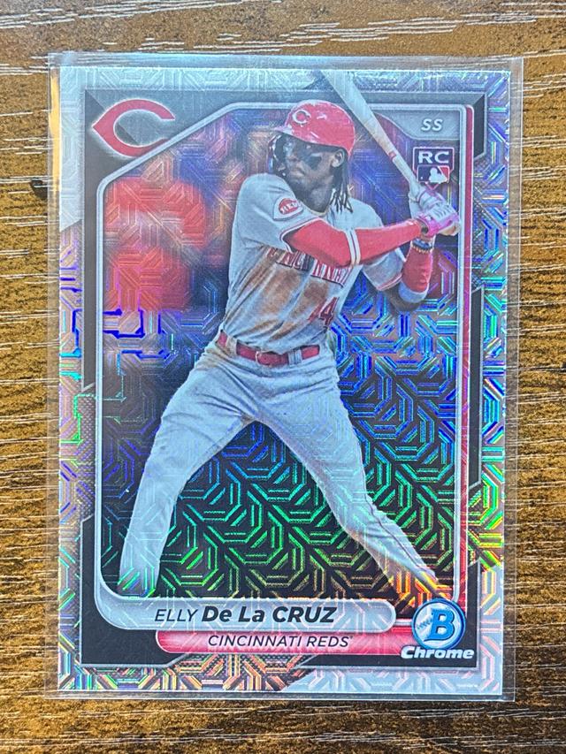 2024 Bowman Chrome Elly De La Cruz ﻿Mojo Refractor #42 Reds Rookie RC