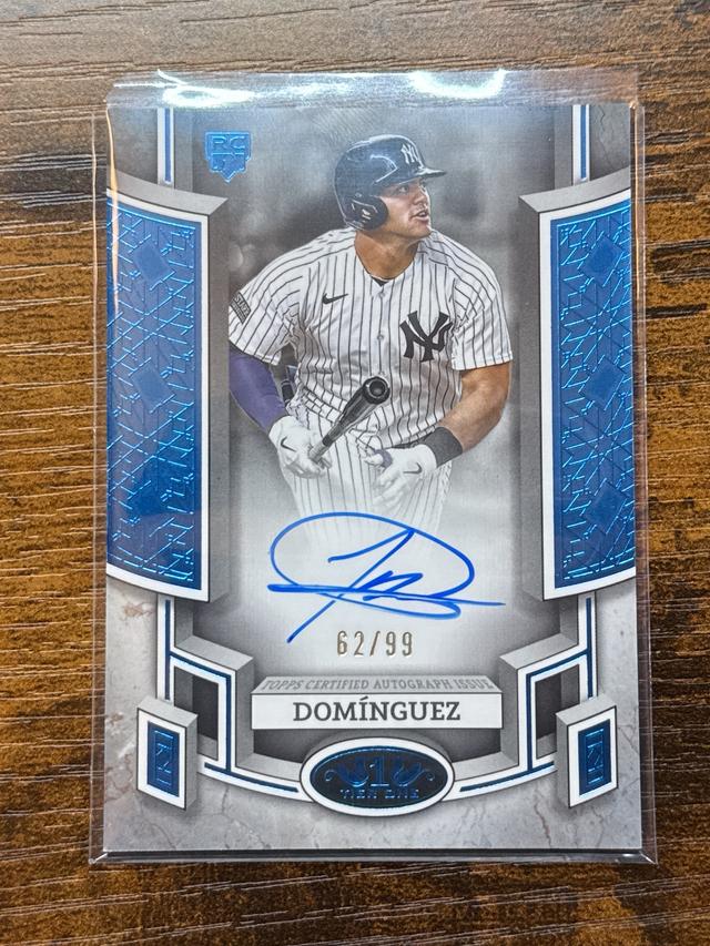 2024 Topps Tier One Jasson Domínguez AUTO Blue Foil /99 #BOA-JD Yankees