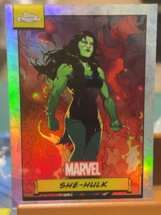 2024 Topps Chrome Marvel She-hulk ﻿Base Refractor #11