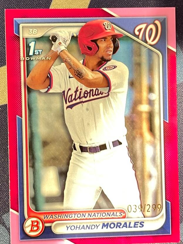 2024 Bowman Yohandy Morales PAPER PROSPECTS II Fuchsia /299 #BP-52