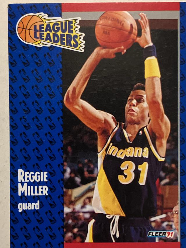 1991-92 Fleer Basketball Reggie Miller ﻿Base #226