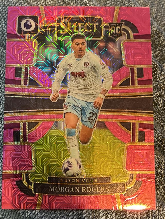 2023-24 Panini Select Premier League Soccer Morgan Rogers Pink Mojo /325