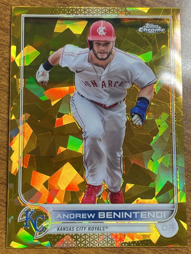 2022 Topps Chrome Sapphire Andrew Benintendi SERIES 2 Gold /50 #475