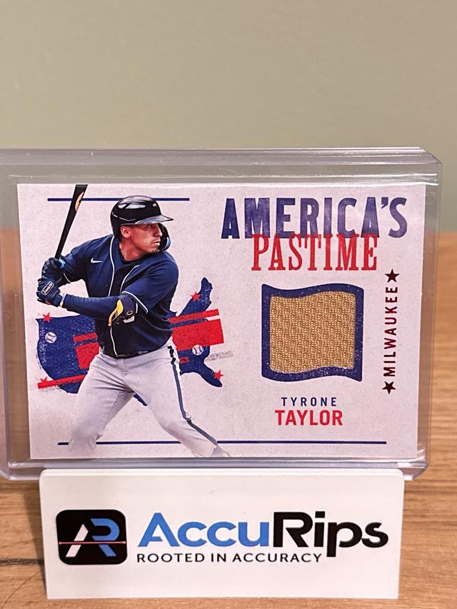 2022 Panini Chronicles Tyrone Taylor America's Pastime Swatches Set #APS-TY