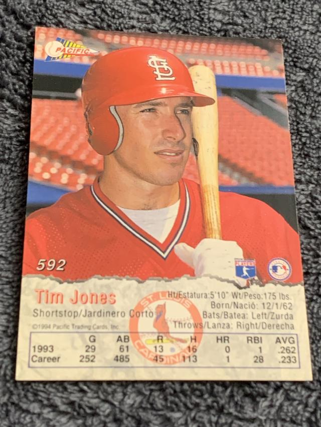 1994 Pacific Tim Jones ﻿Base #592