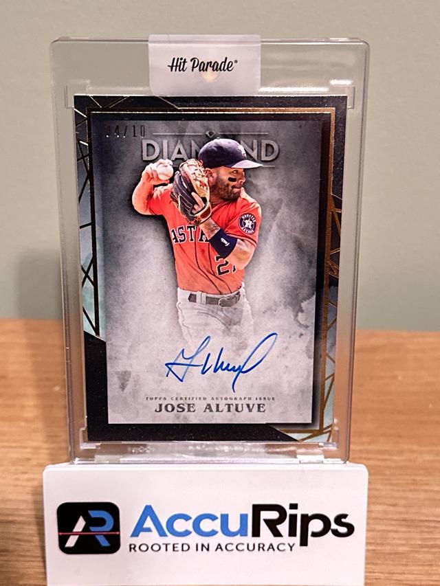 2018 Topps Diamond Icons Jose Altuve AUTOGRAPH CARDS Purple /10 #AC-JA