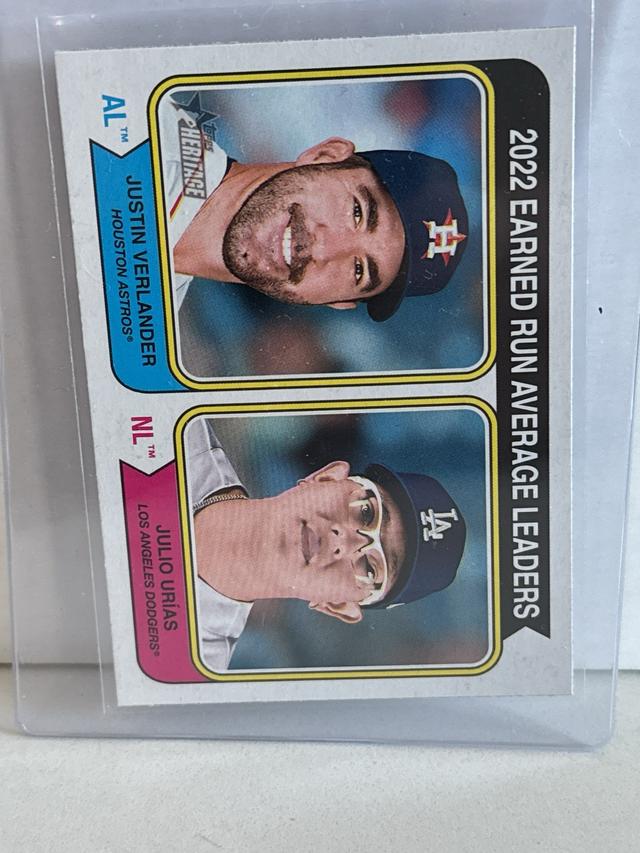 2023 Topps Heritage Julio Urías, Justin Verlander BASE #206