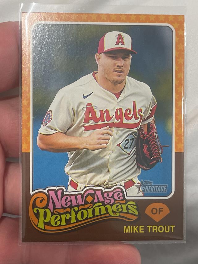 2024 Topps Heritage Mike Trout NEW AGE PERFORMERS #NAP-3