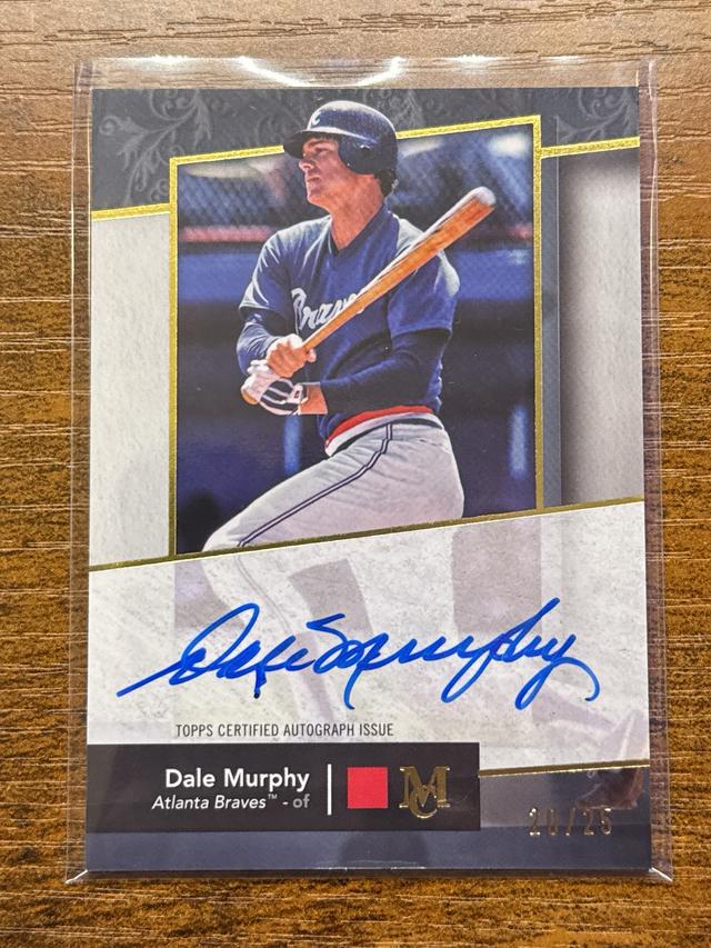 2024 Topps Museum Collection Dale Murphy Gold /25 #AA-DM