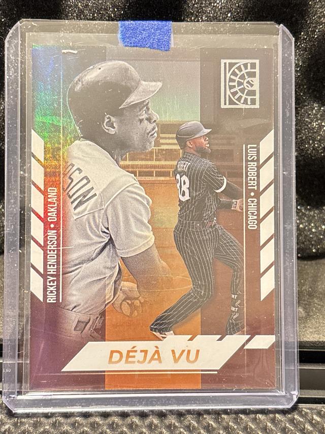 2022 Panini Capstone Luis Robert/Rickey Henderson Deja Vu Set #4