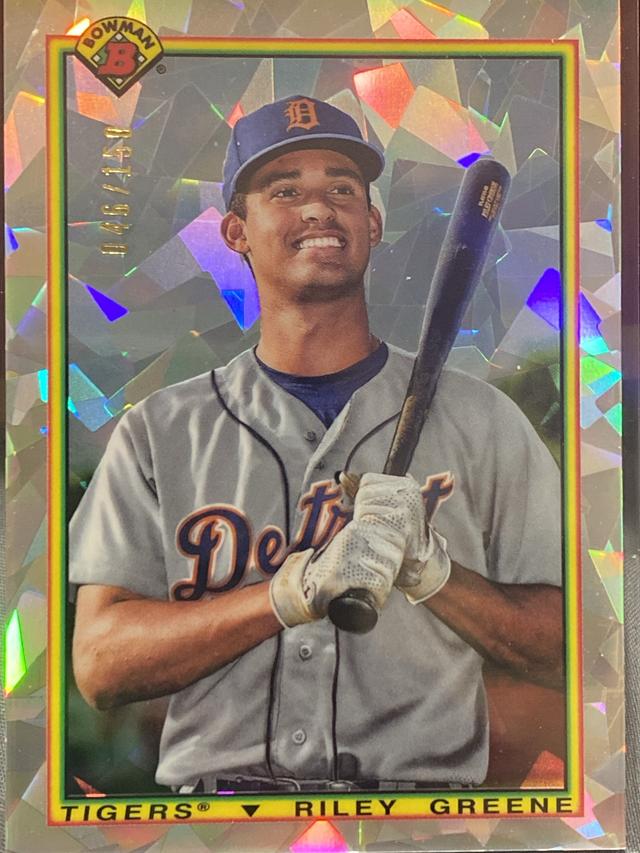 2020 Bowman Riley Greene 1990 BOWMAN Atomic Refractors /150 #90B-RG