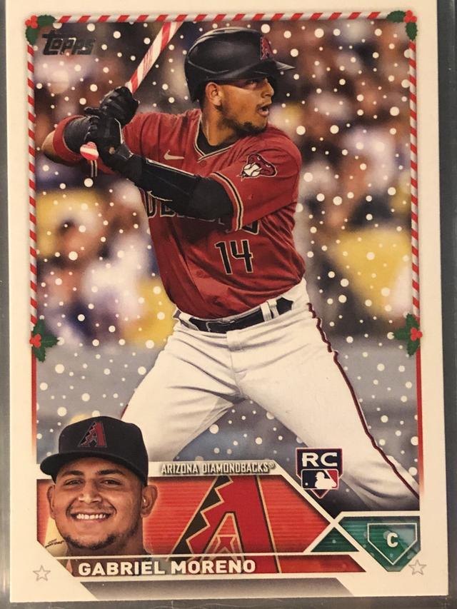 2023 Topps Holiday Gabriel Moreno HOLIDAY VARIATION SHORT PRINTS SP #H93