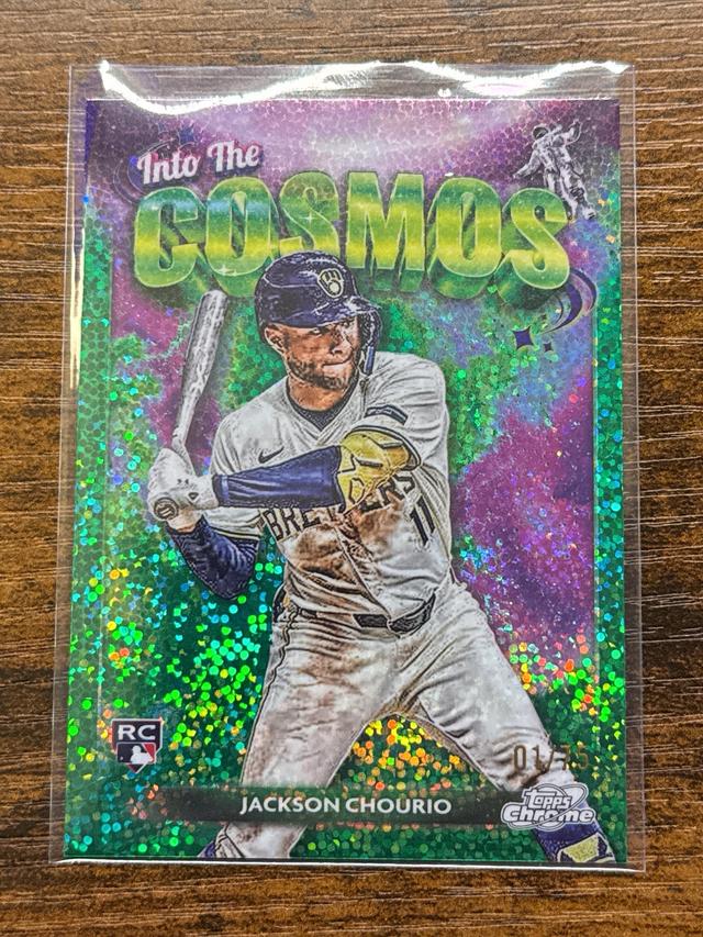 2024 Topps Cosmic Chrome Jackson Chourio Into the Cosmos #ITC-13 RC Brewers