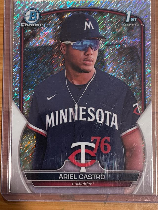 2023 Bowman Chrome Ariel Castro Shimmer Refractor #BCP-203