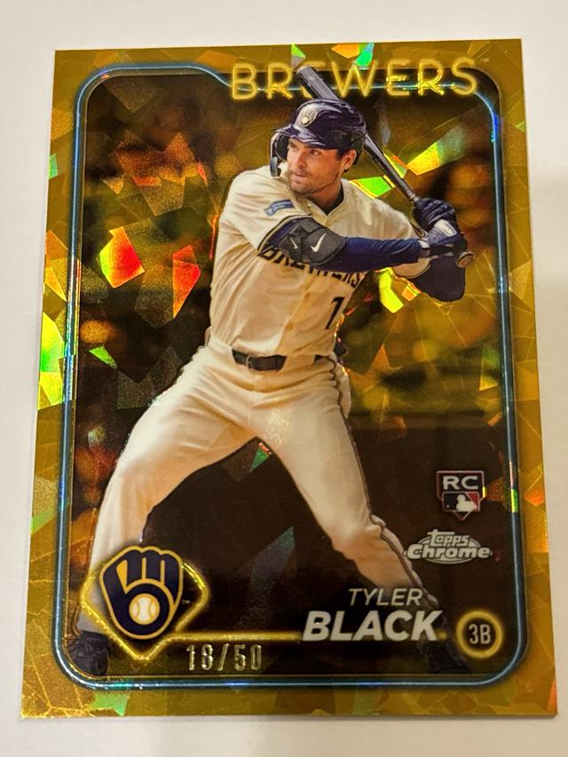 Tyler Black 2024 Topps Chrome Sapphire Update Gold /50 #USCS144