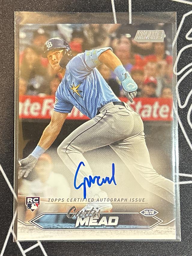 2024 Topps Stadium Club Curtis Mead Auto #SCBA-CM Rays Rookie RC