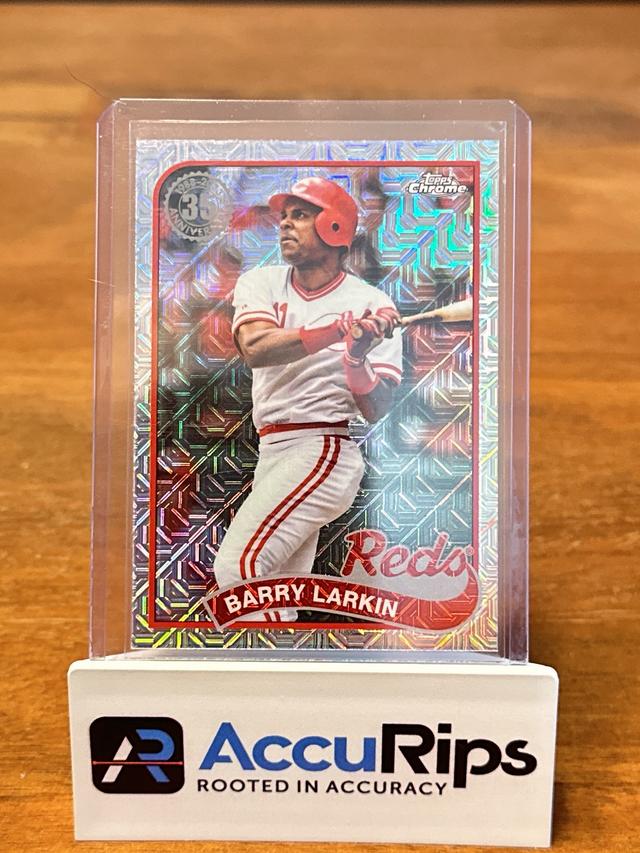 2024 Topps Series 1 Barry Larkin 1989 TOPPS BASEBALL CHROME CARDS MOJO #T89C-10