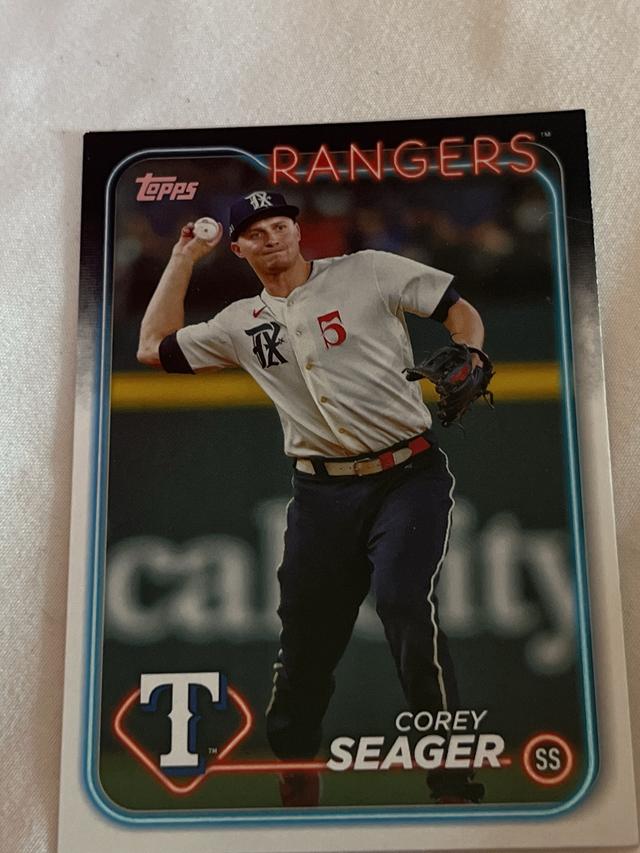 2024 Topps Series 1 Corey Seager BASE CARD SET Aqua #150