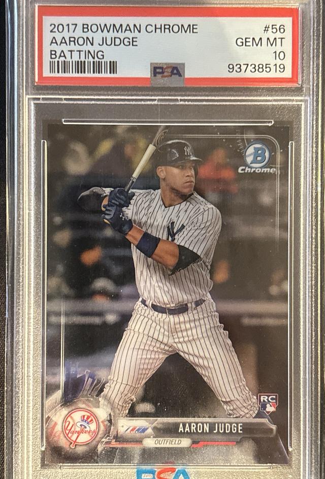 2017 Bowman Chrome Aaron Judge PSA 10 Base Set #56