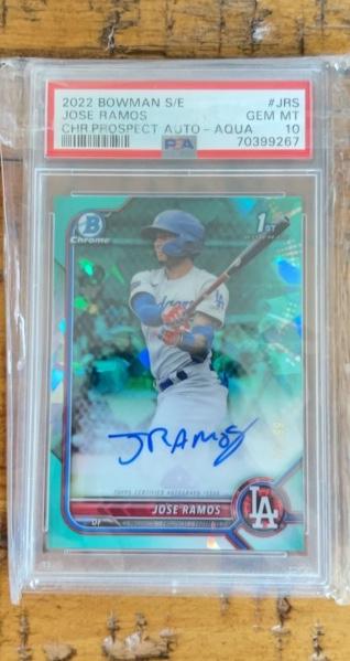 2022 Bowman Sapphire Jose Ramos CHROME PROSPECTS AUTOGRAPHS #BSPA-JRS