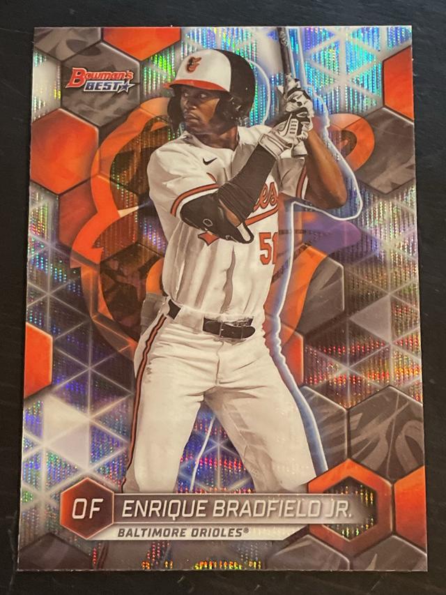 2023 Bowman's Best Enrique Bradfield Jr. TOP PROSPECTS Wave Refractors #TP-15