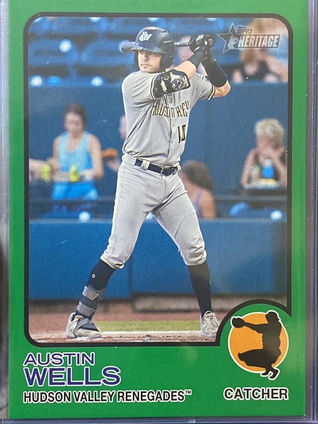 2022 Topps Heritage Minor League Austin Wells Base Set /75 #114