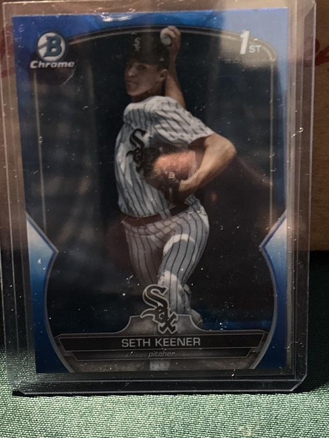 2023 Bowman Draft Seth Keener Chrome Sky Blue Refractor Parallel #BDC-94