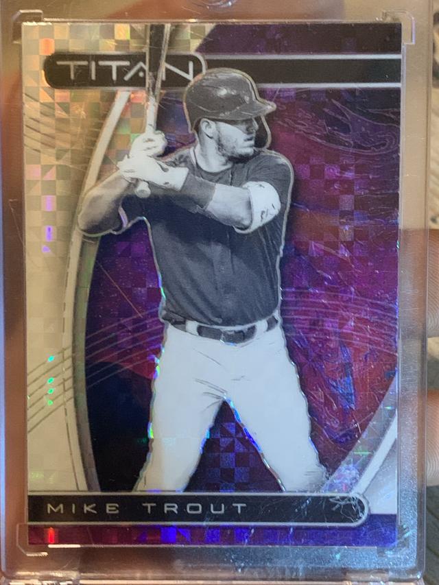 2021 Panini Chronicles Mike Trout Titan Set Building Blocks #16