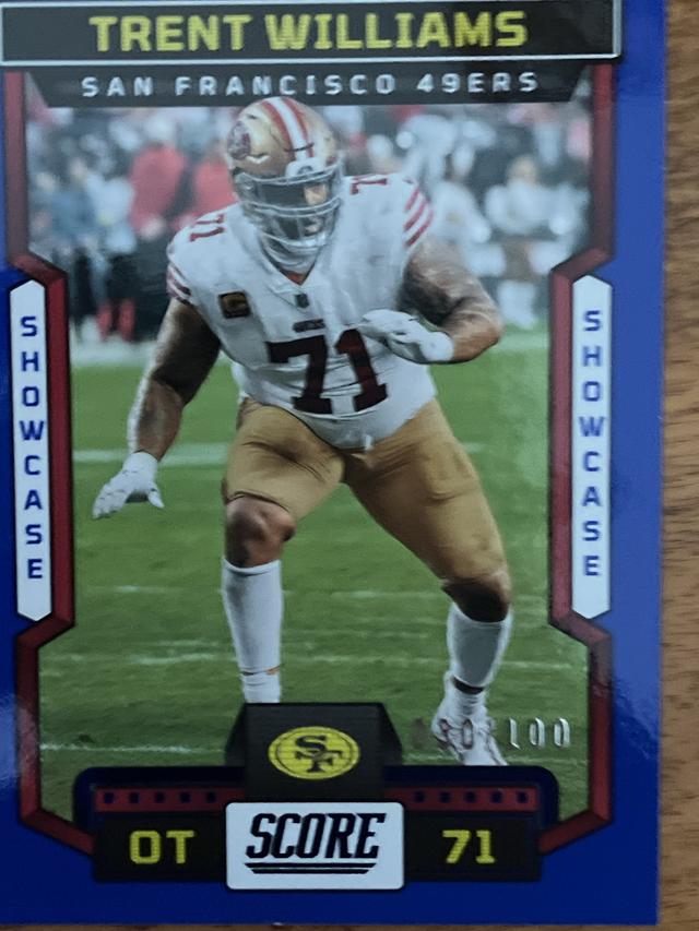 2023 Score Football Trent Williams Base Set Showcase /100 #299