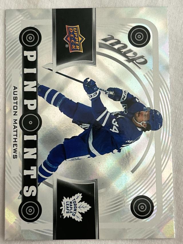 2022-23 Upper Deck MVP Auston Matthews Pinpoints Set #PP-5