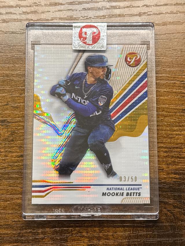 2024 Topps Pristine Mookie Betts All-Star Game Encased Gold Refractor /50 #258