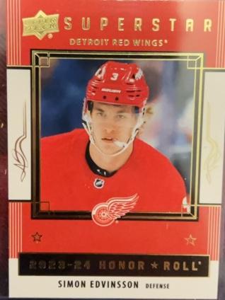 2023-24 Upper Deck Series 2 Hockey Simon Edvinsson Honor Roll Checklist #HR41