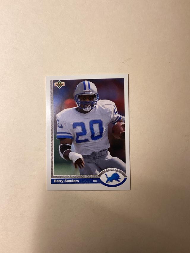 1991 Upper Deck Football Barry Sanders Base Set #444