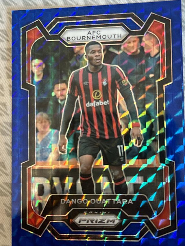 2023-24 Panini Prizm Premier League Dango Ouattara Blue Mosaic Prizms #235