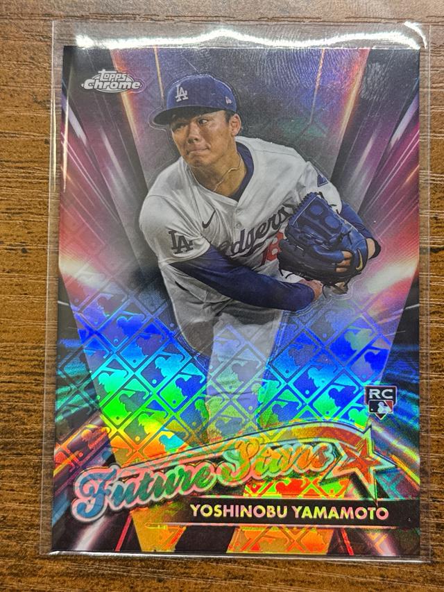 2024 Topps Chrome LogoFractor Yoshinobu Yamamoto Future Stars #FSLE-8