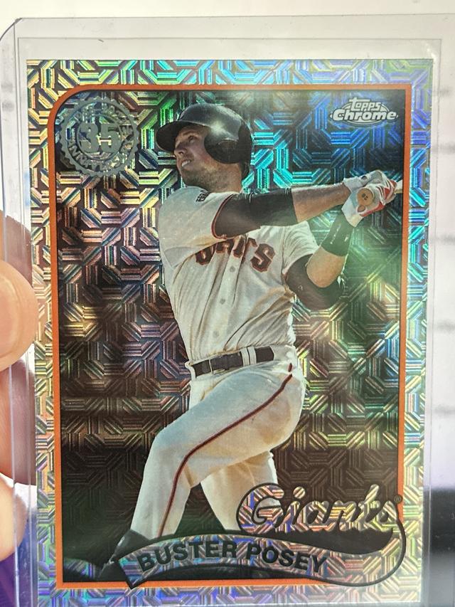 2024 Topps Series 1 Buster Posey 1989 TOPPS BASEBALL CHROME CARDS MOJO #T89C-11