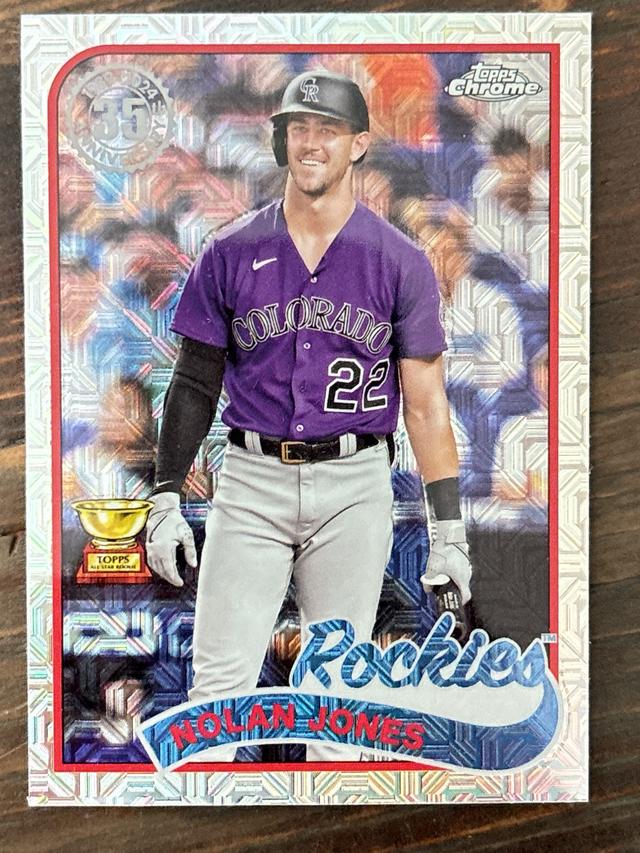 2024 Topps Series 2 Nolan Jones 1989 TOPPS BASEBALL CHROME BASE CARDS #2T89C-29