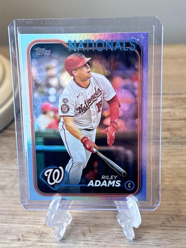 2024 Topps Series 2 Riley Adams BASE SET Rainbow Foil #395