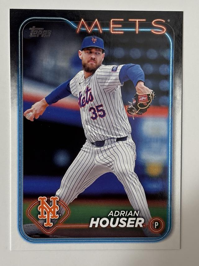 2024 Topps Update Series Adrian Houser ﻿Base Set Royal Blue #US145