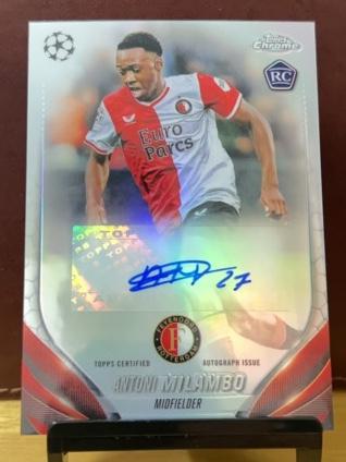 2023-24 Topps Chrome UEFA Antoni Milambo Autographs #CA-AM