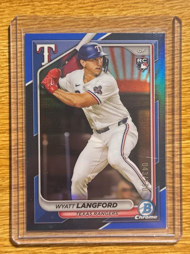 2024 Bowman Chrome Wyatt Langford ﻿Base Set /150 #71