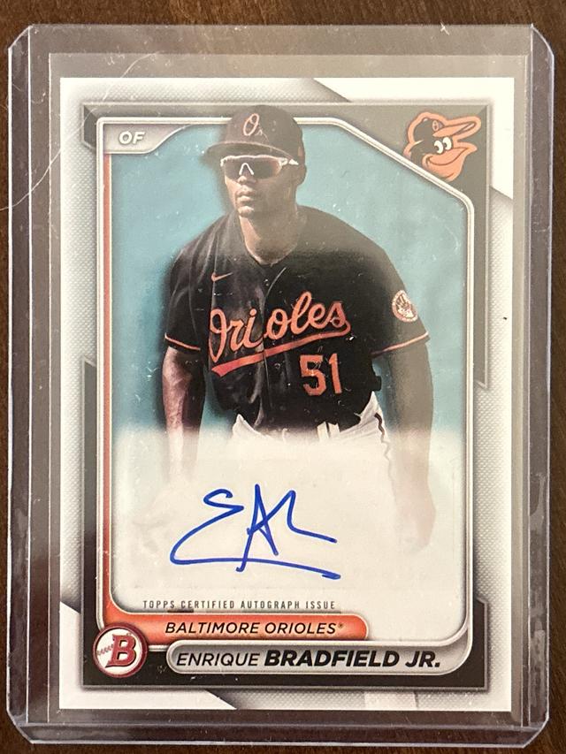 2024 Bowman Enrique Bradfield Jr. PAPER PROSPECT RETAIL AUTOGRAPHS #PPRA-EB