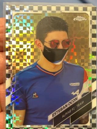 2022 Topps Chrome Sapphire F1 Esteban Ocon Base Image Variations Set #31