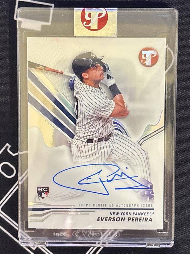 2024 Topps Pristine Everson Pereira Auto #PA-EP Yankees Rookie RC